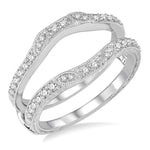 Load image into Gallery viewer, 1/3 Ctw Round Diamond Insert Ring in 14K White Gold