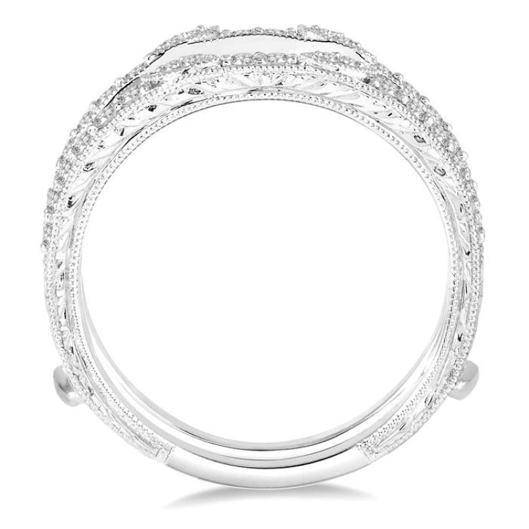 1/3 Ctw Round Diamond Insert Ring in 14K White Gold