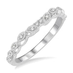 Load image into Gallery viewer, 1/20 Ctw Round Cut Diamond Wedding Band in 14K White Gold