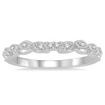 Load image into Gallery viewer, 1/20 Ctw Round Cut Diamond Wedding Band in 14K White Gold