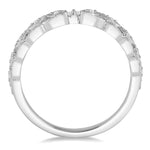 Load image into Gallery viewer, 1/20 Ctw Round Cut Diamond Wedding Band in 14K White Gold