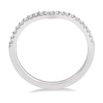 Load image into Gallery viewer, 1/6 Ctw Curve V-Drop Round Cut Diamond Ladies Ring in 14K White Gold