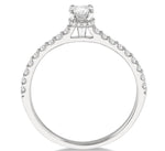 Load image into Gallery viewer, 1/4 Ctw Semi-Mount Diamond Engagement Ring in 14K White Gold