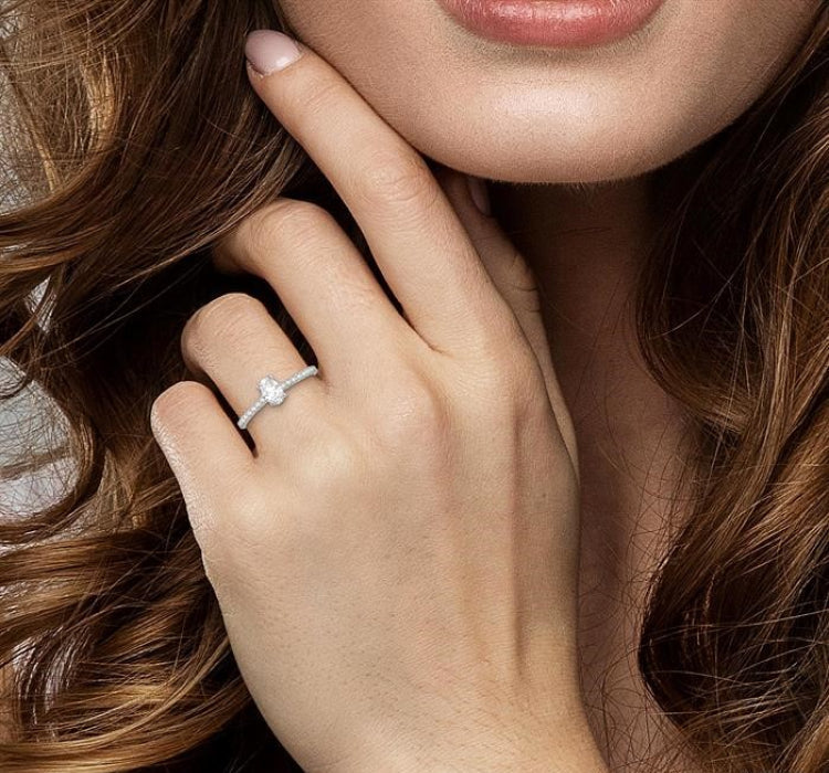 1/4 Ctw Semi-Mount Diamond Engagement Ring in 14K White Gold