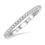 Load image into Gallery viewer, 1/10 Ctw Round Cut Diamond Wedding Band in 14K White Gold