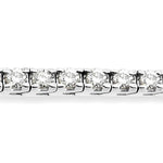 Load image into Gallery viewer, 3 Ctw Square Shape Round Cut Diamond Tennis Bracelet in 14K White Gold