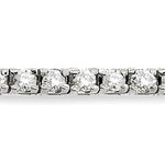 Load image into Gallery viewer, 4 Ctw Square Shape Round Cut Diamond Tennis Bracelet in 14K White gold