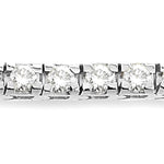 Load image into Gallery viewer, 5 Ctw Square Shape Round Cut Diamond Tennis Bracelet in 14K White Gold