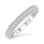 Load image into Gallery viewer, 1/3 Ctw Round Cut Diamond Wedding Band in 14K White Gold