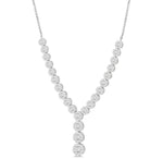 Load image into Gallery viewer, 2 1/4 Ctw Lovebright Round Cut Diamond Necklace in 14K White Gold