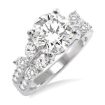 Load image into Gallery viewer, 1 Ctw Diamond Semi-Mount Engagement Ring in 14K White Gold