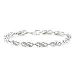 Load image into Gallery viewer, 1/20 Ctw Round Cut Diamond Bracelet in Sterling Silver
