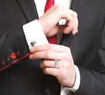Load image into Gallery viewer, 1/20 Ctw Round Cut Diamond Men's Ring in Sterling Silver