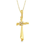 Load image into Gallery viewer, 1/20 Ctw Round Cut Diamond Pendant in 14K Yellow Gold with Chain