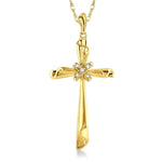 Load image into Gallery viewer, 1/20 Ctw Round Cut Diamond Pendant in 14K Yellow Gold with Chain