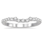 Load image into Gallery viewer, 3/8 Ctw Round Cut Diamond Wedding Band in 14K White Gold