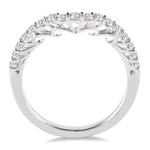 Load image into Gallery viewer, 3/8 Ctw Round Cut Diamond Wedding Band in 14K White Gold
