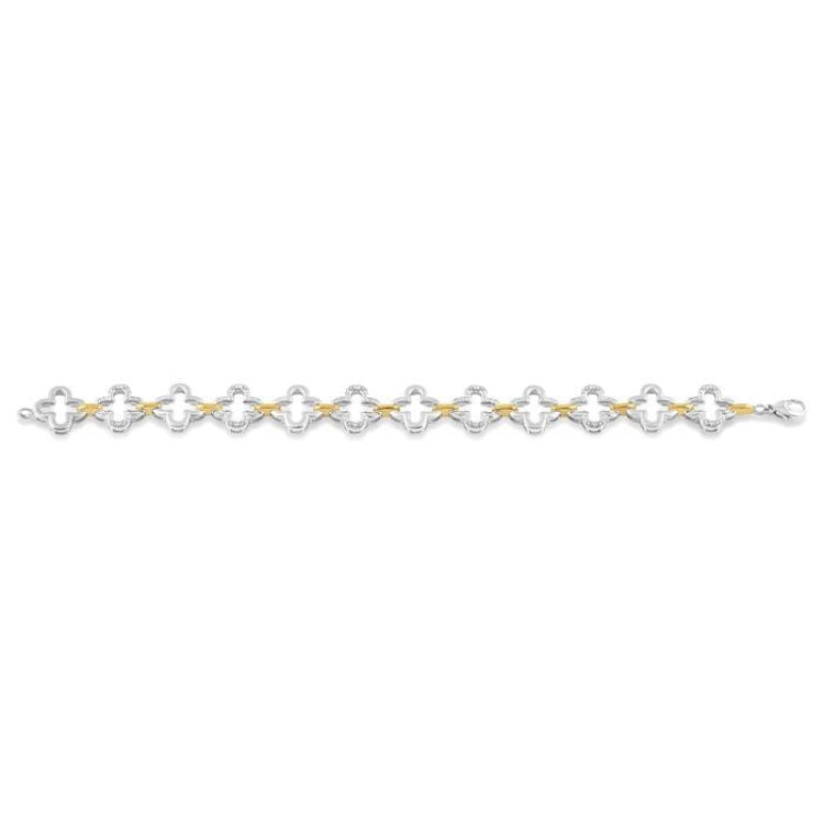1/10 Ctw Round Cut Diamond Fashion Bracelet in Sterling Silver
