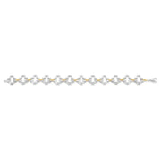1/10 Ctw Round Cut Diamond Fashion Bracelet in Sterling Silver