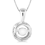 Load image into Gallery viewer, 1/3 Ctw Diamond Emotion Pendant in 14K White Gold with Chain