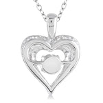 Load image into Gallery viewer, 1/20 Ctw Diamond Emotion Pendant in Sterling Silver with Chain