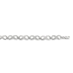 Load image into Gallery viewer, 1/10 Ctw Round Cut Diamond Swirl bracelet in Sterling Silver