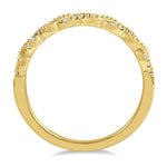 Load image into Gallery viewer, 1/10 Ctw Entwined Round Cut Diamond Stack Band in 14K Yellow Gold