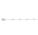 Load image into Gallery viewer, 1/6 Ctw Cushion Shape Mount Round Cut Diamond Station Bracelet in 10K White Gold