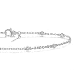 Load image into Gallery viewer, 1/6 Ctw Circular Mount Round Cut Diamond Station Bracelet in 10K White Gold