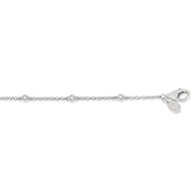 1/6 Ctw Circular Mount Round Cut Diamond Station Bracelet in 10K White Gold