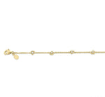 Load image into Gallery viewer, 1/6 Ctw Heart Shape Mount Round Cut Diamond Station Bracelet in 10K Yellow Gold