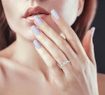 Load image into Gallery viewer, 1 Ctw Round Cut Diamond Three-Stone Ring in 14K Yellow and White Gold