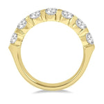 Load image into Gallery viewer, 1 1/2 Ctw 7 Stone Round Cut Diamond Wedding Band in 14K Yellow Gold