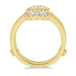 Load image into Gallery viewer, 1/2 Ctw Baguette and Round Cut Diamond Tiara Insert Ring in 14K Yellow Gold