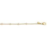 Load image into Gallery viewer, 1/4 Ctw Circular Mount Round Cut Diamond Station Bracelet in 14K Yellow Gold