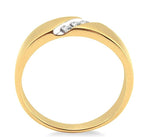 Load image into Gallery viewer, 1/8 Ctw Round Cut Diamond Women's Ring in 14K Yellow Gold