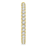 Load image into Gallery viewer, 4 Ctw Inside-Out Round Cut Diamond Oval Shape Hoop Earrings in 14K Yellow Gold