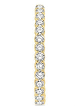 Load image into Gallery viewer, 5 Ctw Inside-Out Round Cut Diamond Oval Shape Hoop Earrings in 14K Yellow Gold