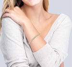 Load image into Gallery viewer, 2 Ctw Round Cut Diamond Fashion Bangle in 14K Yellow Gold