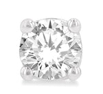 Load image into Gallery viewer, 3/8 Ctw Round Cut Diamond Stud Earring in 14K White Gold