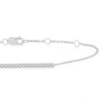 Load image into Gallery viewer, 1/6 Ctw Round Cut Diamond Petite Bar Bracelet in 10K White Gold