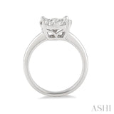 1/3 Ctw Lovebright Round Cut Diamond Ring in 14K White Gold