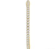 3 Ctw Inside-Out Round Cut Diamond 1 1/2 Inch Hoop Earrings in 14K Yellow Gold