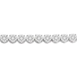Load image into Gallery viewer, 7 Ctw Round Cut Diamond Lovebright Tennis Bracelet in 14K White Gold