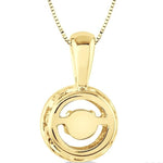 Load image into Gallery viewer, 1/3 Ctw Diamond Emotion Pendant in 14K Yellow Gold with Chain