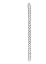Load image into Gallery viewer, 5 Ctw Inside-Out Round Cut Diamond 2-Inch Hoop Earrings in 14K White Gold
