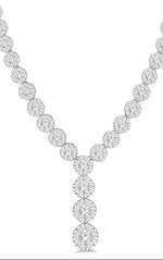 Load image into Gallery viewer, 2 1/4 Ctw Lovebright Round Cut Diamond Necklace in 14K White Gold