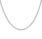 Load image into Gallery viewer, 3 Ctw Round Cut Diamond Tennis Necklace in 14K White Gold