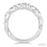 1/6 Ctw Round Cut Diamond Wedding Band in 14K White Gold