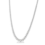 Load image into Gallery viewer, 10 Ctw Riviera Round Cut Diamond Necklace in 14K White Gold